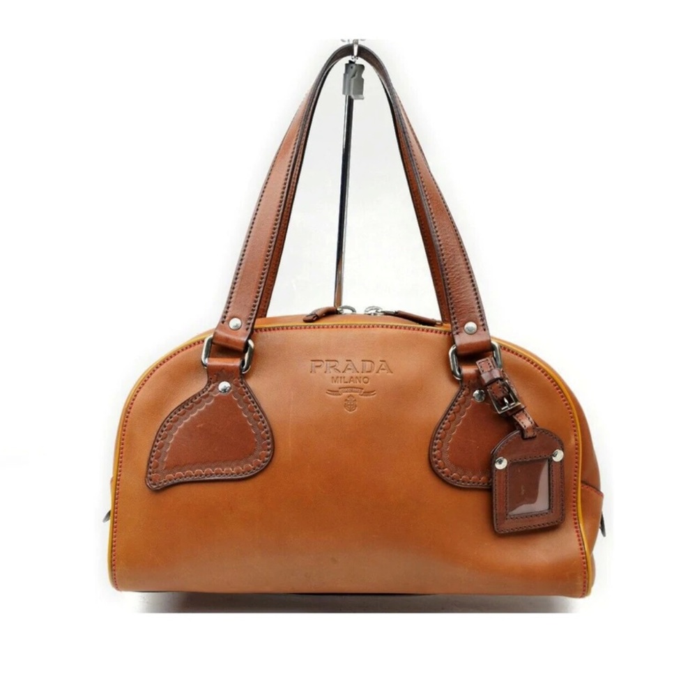 Over the shoulder Prada bag